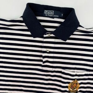 Polo Ralph Lauren Men's Striped Crest Pocket Polo Shirt Size Medium